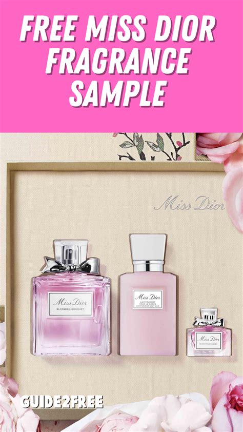 miss dior free sample.